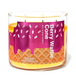 Berry Waffle Cone by Bath & Body Works 3-Wick Scented Candle
