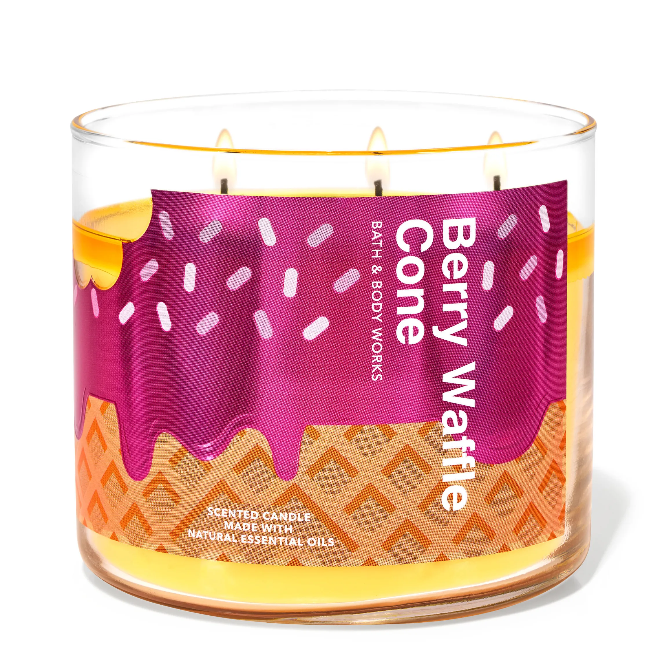 Berry Waffle Cone by Bath & Body Works 3-Wick Scented Candle