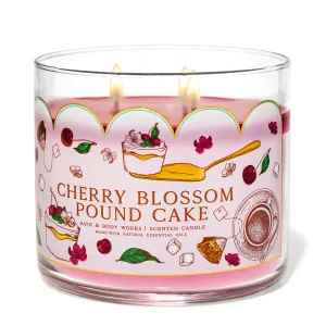 Cherry Blossom Pound Cake by Bath & Body Works 3-Wick Scented Candle
