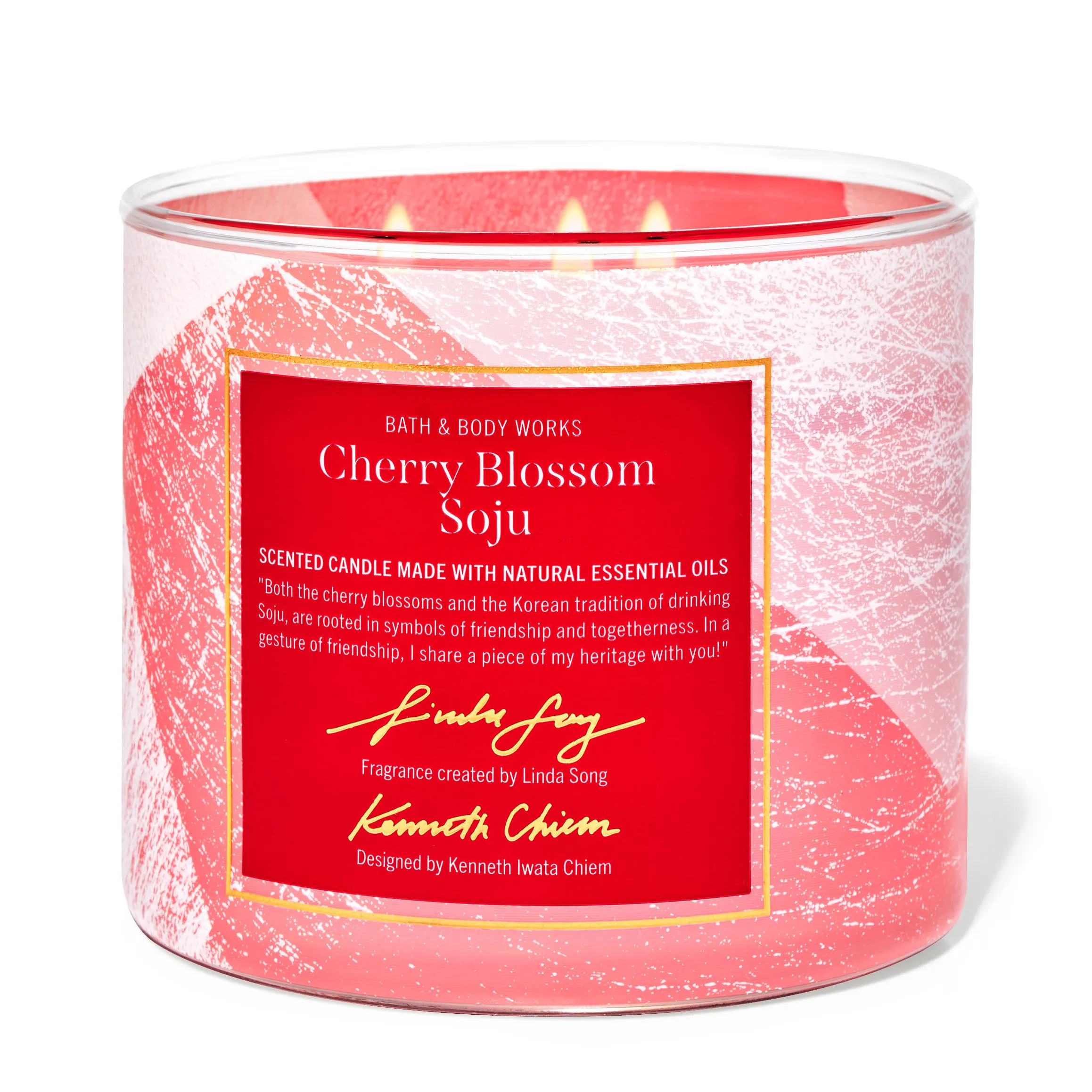 Cherry Blossom Soju by Bath & Body Works 3-Wick Scented Candle