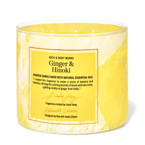 Ginger & Hinoki by Bath & Body Works 3-Wick Scented Candle