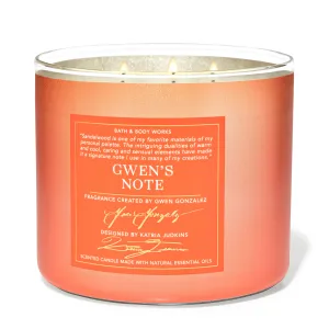 Gwen's Note by Bath & Body Works 3-Wick Scented Candle