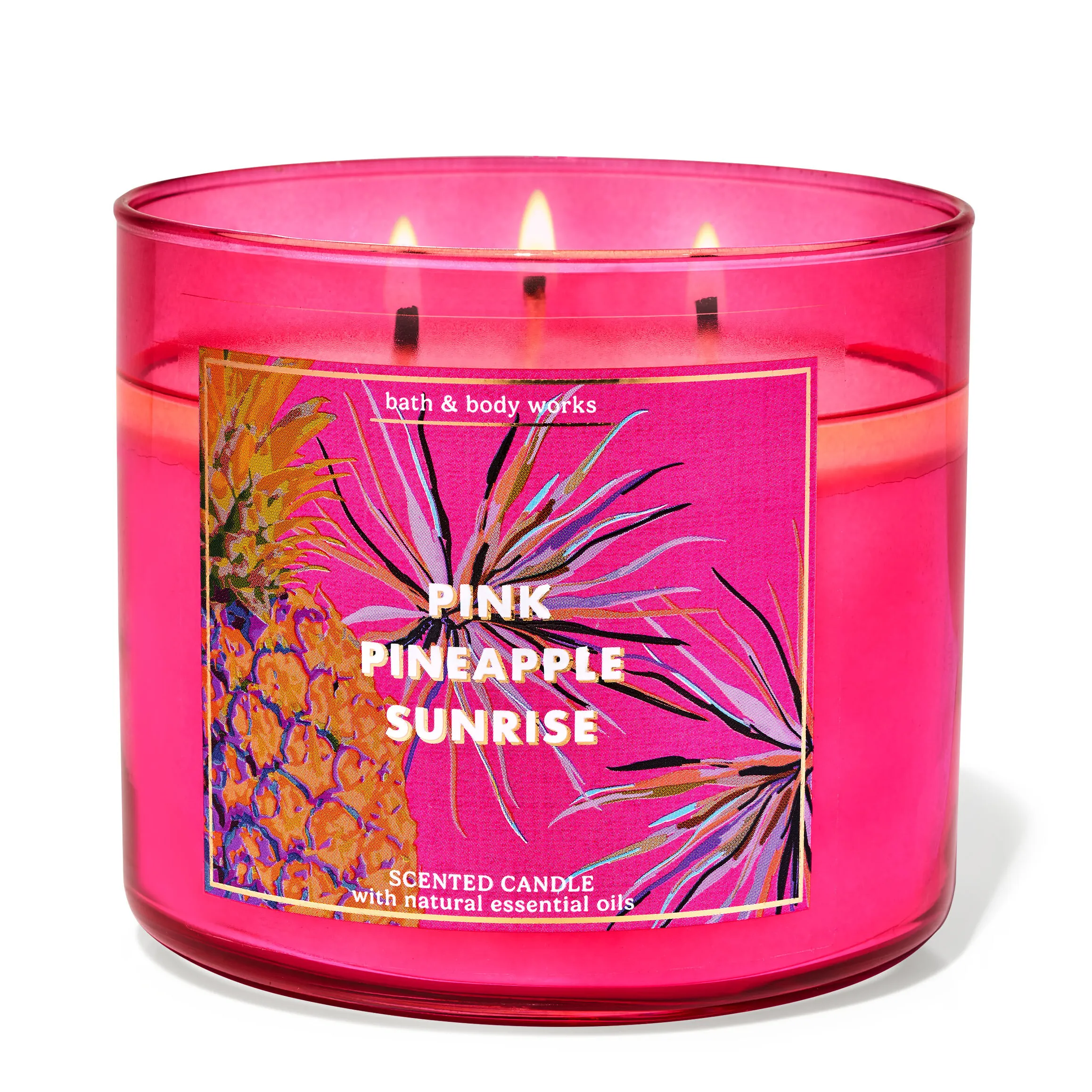 Pink Pineapple Sunrise by Bath & Body Works 3-Wick Scented Candle