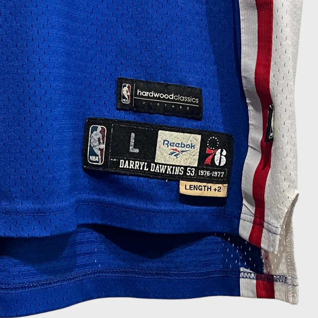 Vintage Darryl Dawkins Philadelphia 76ers Jersey L
